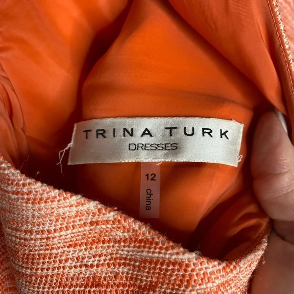 TRINA TURK Clementine Linen Blend Shift Dress Size 12 - Picture 5 of 8